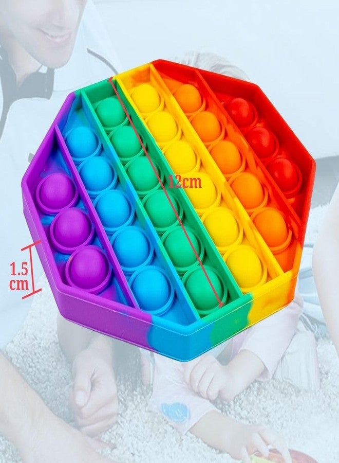 سايج سكوير ألعاب Sage Square Pop It Fidget، هدايا Pop Its Fidgets للأطفال، مجموعة ألعاب Fidget الحسية، ألعاب Popit Popits لعيد الميلاد، أفكار هدايا للأطفال والمراهقين والبالغين، هدايا للبنات والأولاد والصغار (ثماني الأضلاع) - Image 3